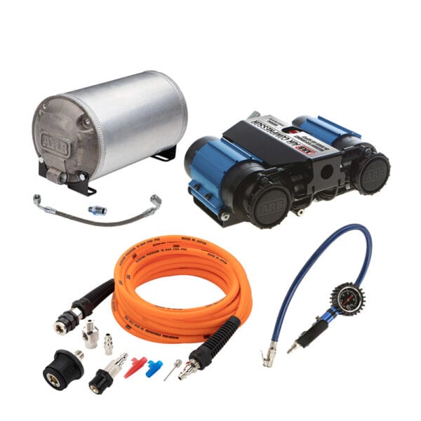 ARB Twin High Output Compressor and Air Tank Kit Bundle 12v