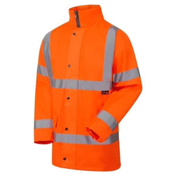 SUPER T HI VIS FLEECE LINED PARKA JACKET